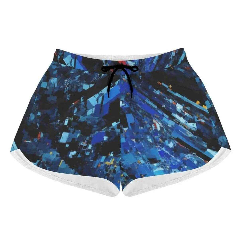 Black Ice Crystal Athletic Shorts