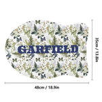 Personalized Floral Pet Feeding Mat - Top down view on white background | Our Phoenix Rise