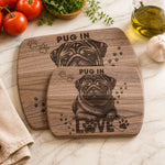 Decorative Pug Dog Cutting Board - Farmhouse kitchen display | Our Phoenix Rise