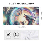 Personalized Dragon Towel - Stacked folded view showing soft fabric texture | Our Phoenix Rise
