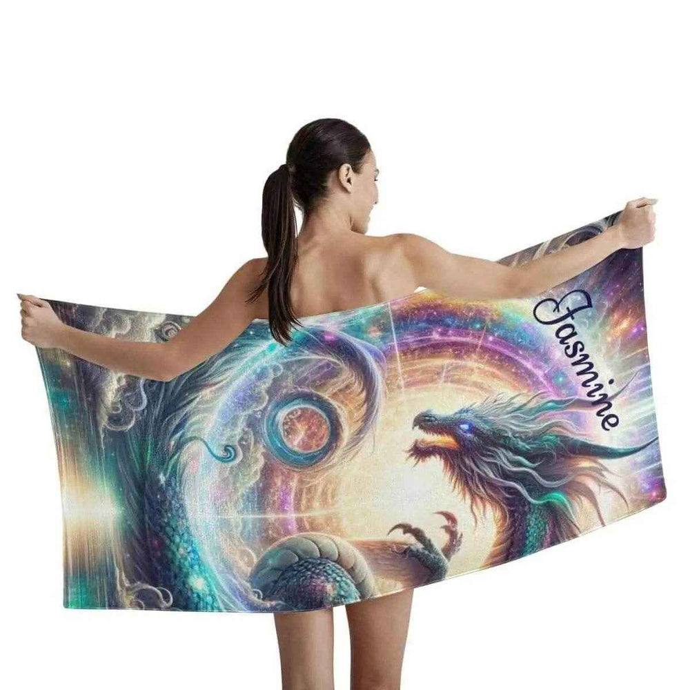 Personalized Dragon Bath Towel