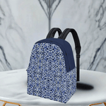 Blue White Backpack - Side Profile View | Our Phoenix Rise