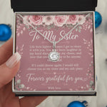 Sentimental Sister Necklace with Card - Hand Holding Box - Detail 14 | Our Phoenix Rise
