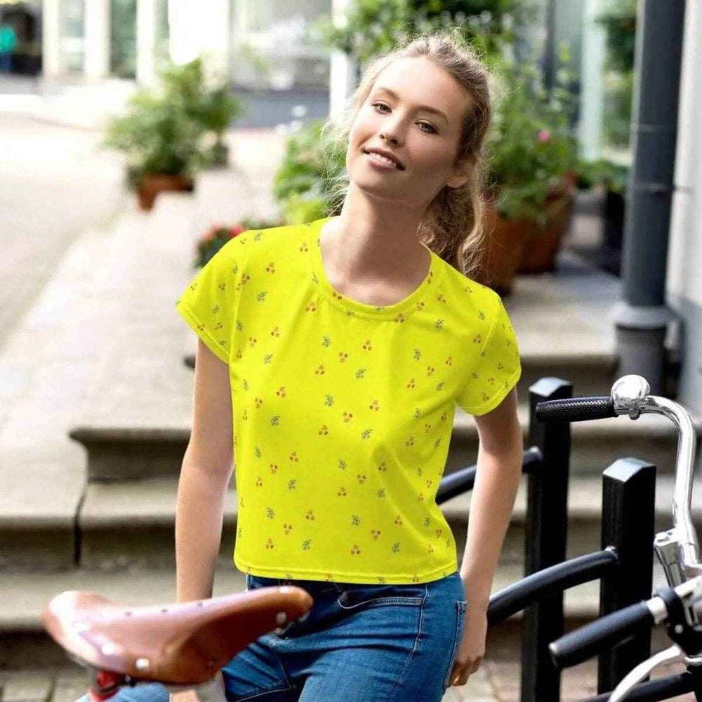 Golden Leaf Crop Tee by Shadowseeker