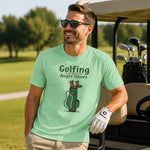 Golfing Is Just Hiking With Anger Issues Shirt - Mint Green Lifestyle View | Our Phoenix Rise