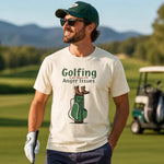 Golfing Is Just Hiking With Anger Issues Shirt - Ice Grey Lifestyle View | Our Phoenix Rise