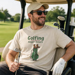Golfing Is Just Hiking With Anger Issues Shirt - Sand Lifestyle View | Our Phoenix Rise