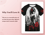 Personalized Gothic Rose Graphic Tee - Lifestyle and Styling Guide | Our Phoenix Rise