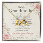 Infinity Heart Necklace for Grandmother - 18k Yellow Gold in Standard Box - Detail 19 | Our Phoenix Rise