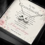 Infinity Heart Necklace for Grandmother - 14k White Gold Pendant Close Up - Detail 18 | Our Phoenix Rise