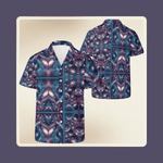 Men's Blue Block Button Up Shirt - Back View | Our Phoenix Rise