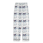 Personalized Photo Pajamas Set - White top folded, blue sleeves, dog in sunglasses print | Our Phoenix Rise