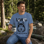 Husky Got Me Howlin' T-Shirt - Lifestyle Ivory Mockup | Our Phoenix Rise