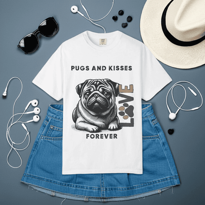 Cute Pug T-shirt - Cute Love Eco-Friendly Comfort Tee