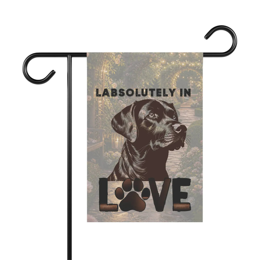 Chocolate Lab Garden Flag