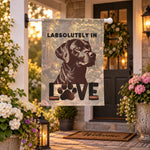 Chocolate Lab Garden Flag - Artistic Detail | Our Phoenix Rise
