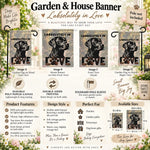 Black Lab Garden Flag - Side Angle - Detail 22 | Our Phoenix Rise
