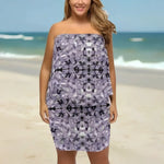 Purple abstract patterned sarong towel wrapped front view - Detail 20 | Our Phoenix Rise