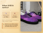 Purple Galaxy Print Canvas Sneakers - Shipping Warm Graphic | Our Phoenix Rise