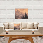 Rustic Mountain Throw Pillow - Modern Living Room Accent Decor | Our Phoenix Rise