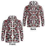 Abstract Graphic Zip Up Hoodie - Male model wearing back | Our Phoenix Rise