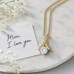 Meaningful Necklace for Mom - Lifestyle Mockup Close-up | Our Phoenix Rise