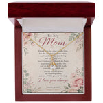Meaningful Necklace for Mom - Yellow Gold Ribbon Pendant Close-up - Detail 24 | Our Phoenix Rise