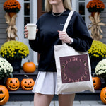 Gothic Moon Phase Tote Bag - Handle Stitching Detail - Detail 23 | Our Phoenix Rise