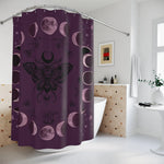 Gothic Moth Shower Curtain - Fabric Texture Close Up - Detail 19 | Our Phoenix Rise