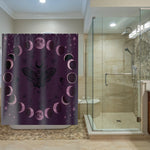 Gothic Moth Shower Curtain - Lower Half Botanical Sketches - Detail 21 | Our Phoenix Rise