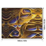 Mystic Aura Area Rug Gold Fantasy Gaming and Yoga Mat Detailed View 4 | Our Phoenix Rise