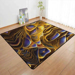 Mystic Aura Area Rug Gold Fantasy Gaming and Yoga Mat Main Perspective | Our Phoenix Rise