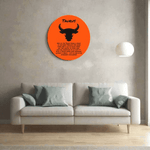 Taurus Zodiac Wood Sign - Back view of Baltic Birch wood | Our Phoenix Rise