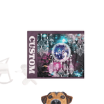 Personalized Wolf Dream Catcher Pet Blanket - Corner detail with pattern | Our Phoenix Rise