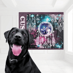 Personalized Wolf Dream Catcher Pet Blanket - Pattern detail view | Our Phoenix Rise