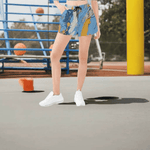 Paint Splatter Athletic Shorts - model wearing outdoors, front angle | Our Phoenix Rise