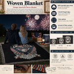 Patriotic Eagle Woven Blanket - Size Comparison Chart - Detail 16 | Our Phoenix Rise
