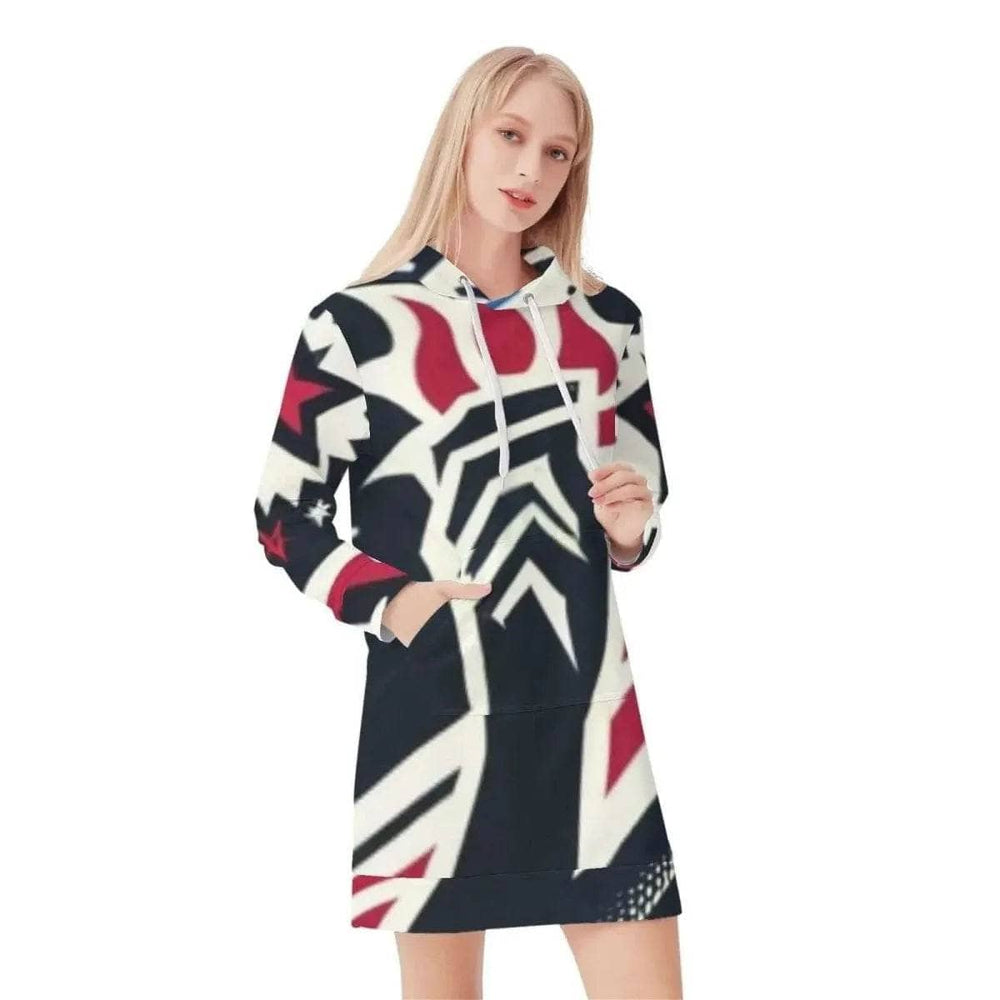 Womens Patriotic Hoodie Dress