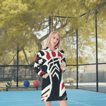 Womens Patriotic Hoodie Dress Detailed View 6 | Our Phoenix Rise