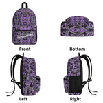 Personalized Purple Glitch Art Backpack - Close-up of glitch art pattern | Our Phoenix Rise