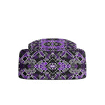 Personalized Purple Glitch Art Backpack - Front view angled | Our Phoenix Rise