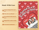 Personalized Couple Blanket with Names - Quality features and material detail | Our Phoenix Rise