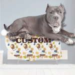 Personalized Fish Shaped Cat Mat with Tiger Print - Clean Background | Our Phoenix Rise