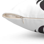 Minimalist Phoenix Throw Pillow - Detail of spun polyester fabric texture - Detail 33 | Our Phoenix Rise