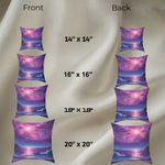 Purple Seascape Throw Pillow - Size Variant 24 Inch - Detail 35 | Our Phoenix Rise