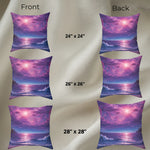 Purple Seascape Throw Pillow - Size Variant 28 Inch - Detail 36 | Our Phoenix Rise
