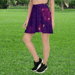 Purple Galaxy Skater Skirt - Hemline Detail | Our Phoenix Rise