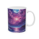 Purple Aesthetic Coffee Mug - Top View Interior and Rim - Detail 18 | Our Phoenix Rise