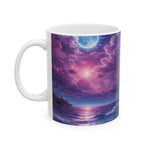 Purple Aesthetic Coffee Mug - Front View Ocean Cloudscape - Detail 15 | Our Phoenix Rise