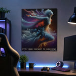 Radiate Positivity Matte Poster - Lifestyle Setup | Our Phoenix Rise